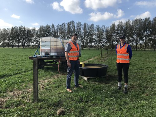 Edward Hardie and the research team conducted the trial across four groups of 50 cows