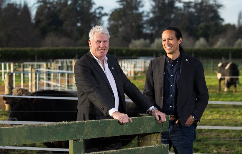 LIC Board Chair Murray King and Chief Executive David Chin